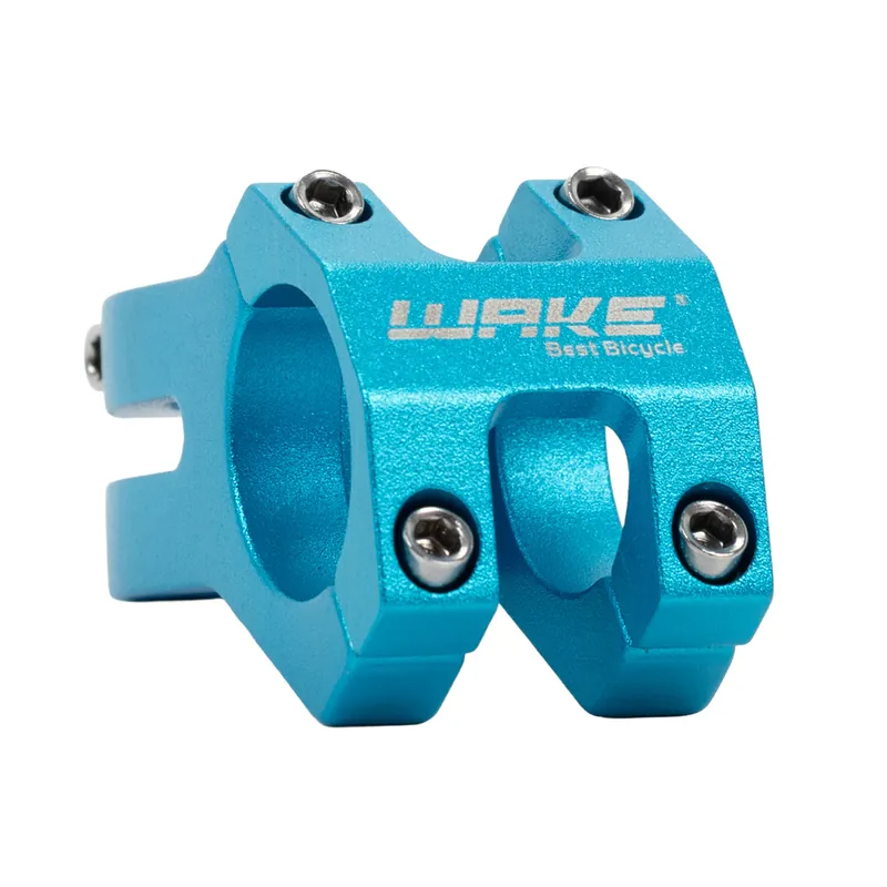 Niska cena Outlet Wspornik kierownicy, mostek Wake, 1-1/8", 31,8mm, długość 45 mm, niebieski