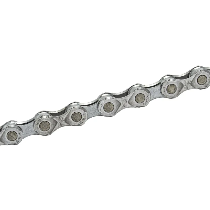 Nowość Łańcuch KMC eGlide 9/10/11-rzędowy, srebrno-szary, 132 ogniwa, Quick Link, Linkglide -folia