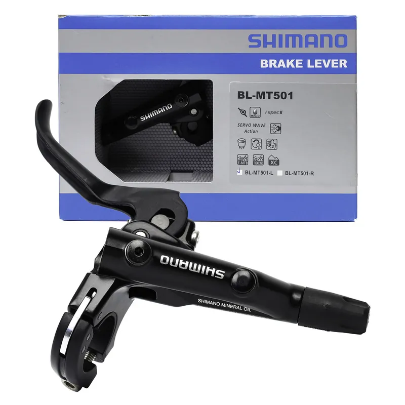 Niska cena Dźwignia hamulca hydraulicznego Shimano BL-MT501, lewa, czarna