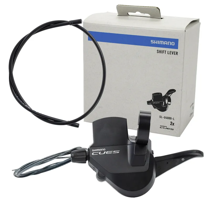 Ekspresowa dostawa Dźwignia przerzutki przedniej Shimano Cues SL-U4000-L, 2-rzędowa, lewa