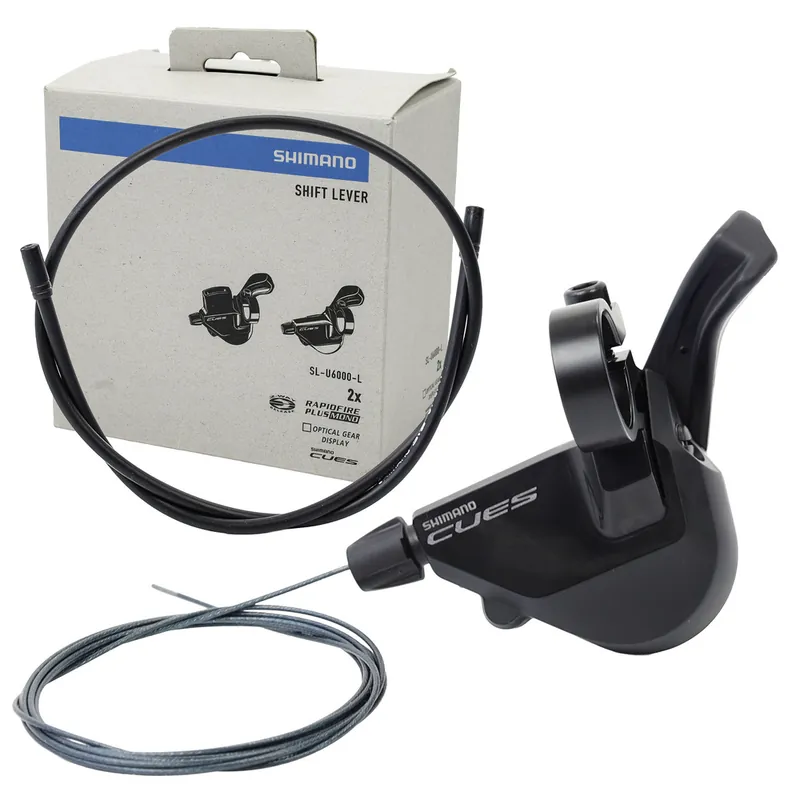 Dźwignia przerzutki przedniejj Shimano Cues SL-U6000-L, 2-rzędowa, lewa Oryginalny