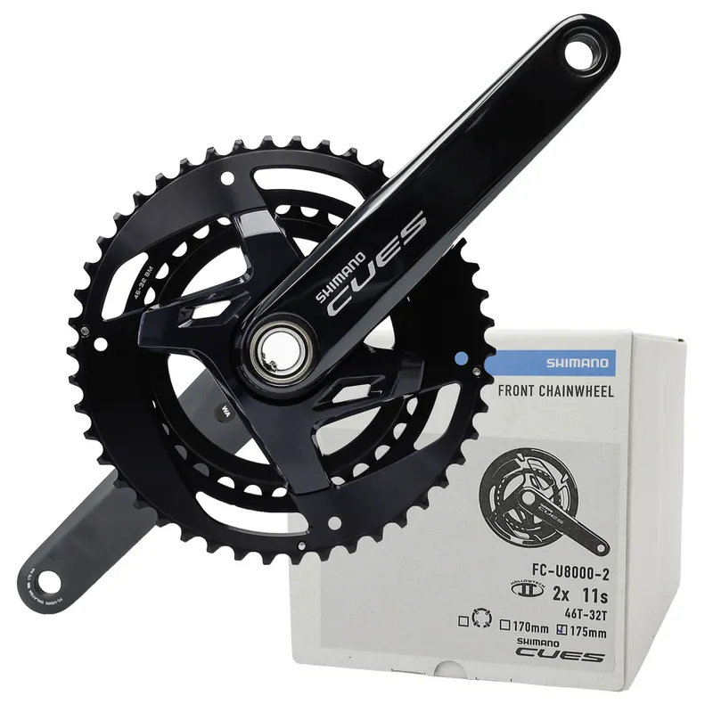 Mechanizm korbowy Shimano Cues FC-U8000-2, 2 x 9/10/11/rz, 175 mm, 46-32T Promocja