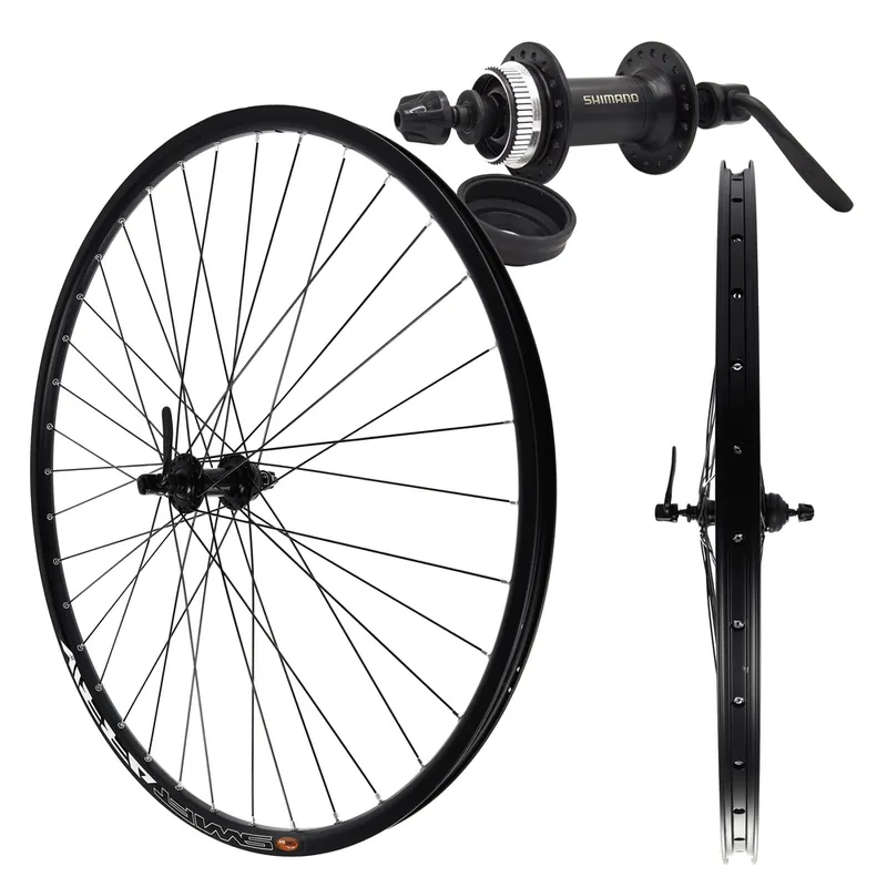 Koło przód 28/29" Piasta Shimano QC300, obręcz aluminiowa Swift Arriv, pod tarczę, 36H Tylko dziś