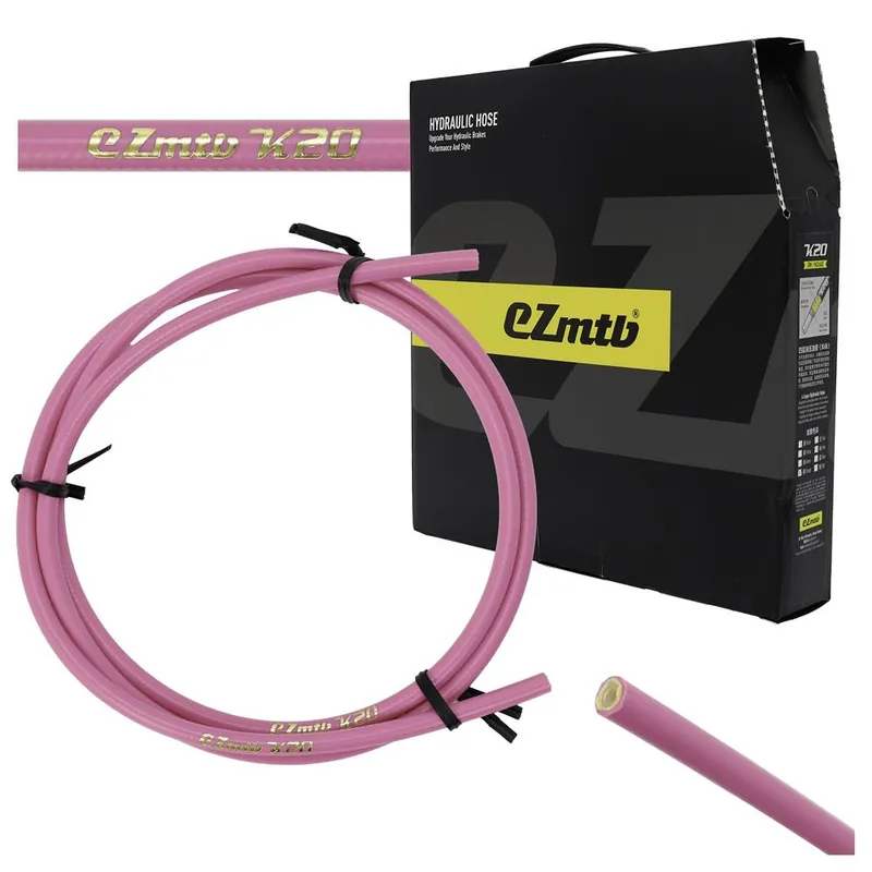 Przewód hamulca hydr. EZMTB 1m różowy 4-warstwy zamiennik SM-BH90 Zwrot pieniędzy
