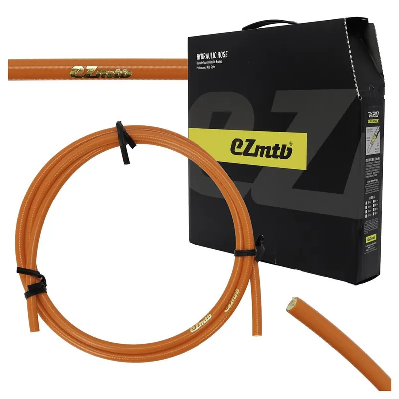 Przewód hamulca hydr. EZMTB 1m pomarańczowy 4-warstwy zamiennik SM-BH90 Autentyczny