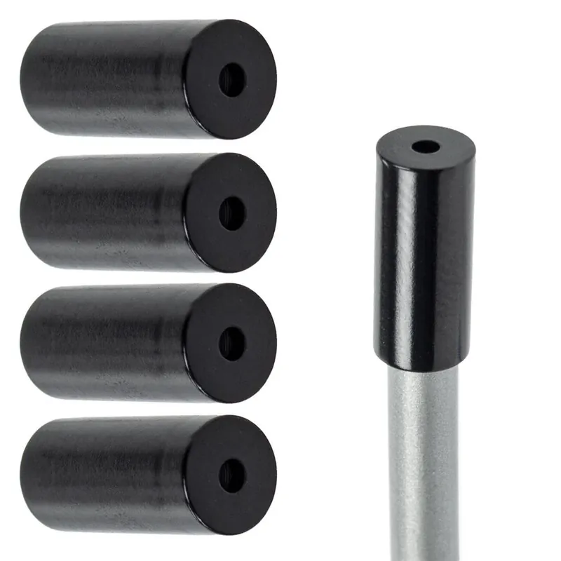 Końcówki pancerza przerzutkowego, aluminiowe 4 mm, 5 szt. czarne Oferta limitowana