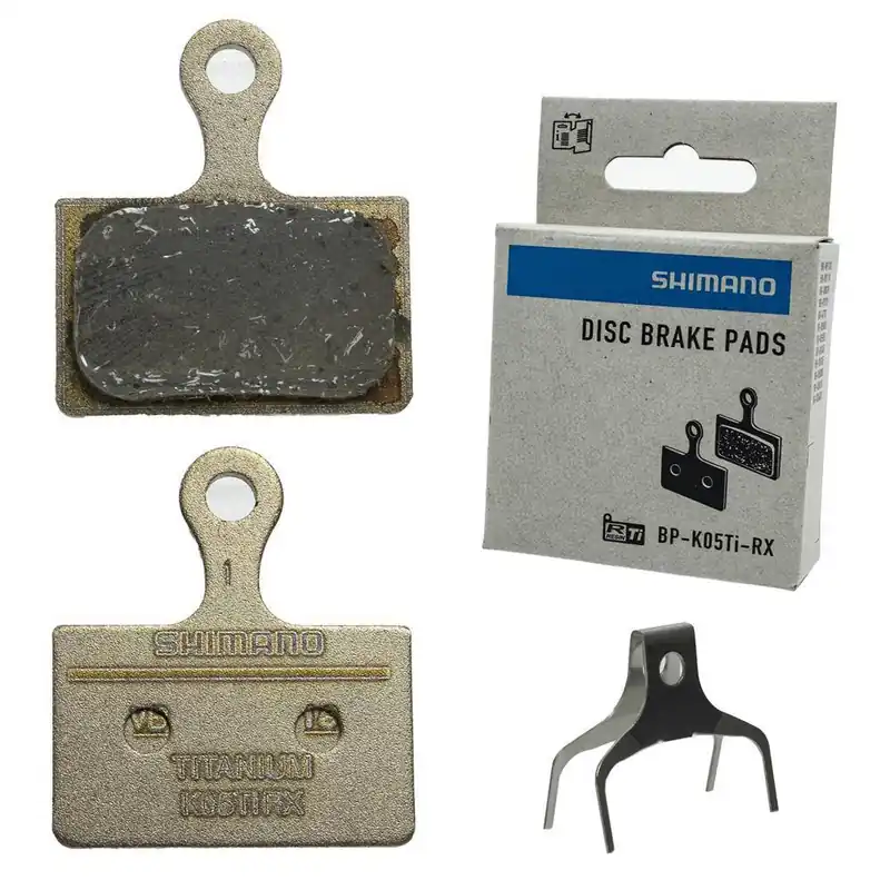 Okładziny, klocki Shimano K05Ti, tytanowa płytka, żywiczne, box Wyprzedaż
