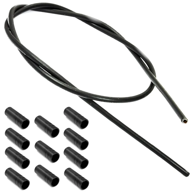 Premium Pancerz przerzutki CLARKS 4mm 3m SP z teflonem + Końcówki pancerza 10 sztuk