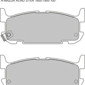 Nowość Klocki hamulcowe tylne PBS ProTrack 8326PT Mazda MX-5 NB (big brake)
