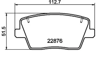 Oferta limitowana Klocki hamulcowe tylne PBS ProTrack 8715PT Hyundai I30N