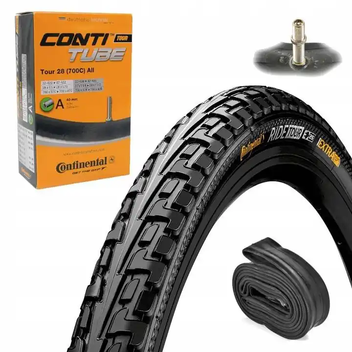 Ostatnia szansa Opona Continental Ride Tour 28"x1,45" (622x37) + Dętka Dętka TOUR Continental 28'' x 1,25'' -1,75'' auto