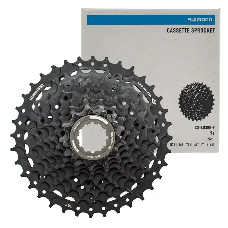 Kaseta Shimano Cues CS-LG300, 9-rz, 11-36, Linkglide, czarna Zwrot pieniędzy