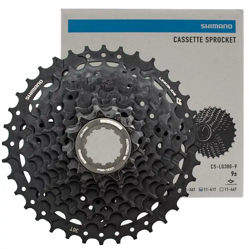 Tylko dziś Kaseta Shimano Cues CS-LG300, 9-rz, 11-41, Linkglide, czarna