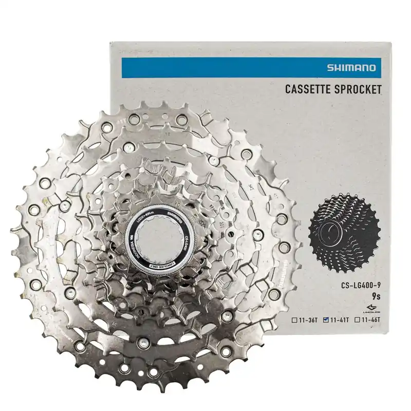 Kaseta Shimano Cues CS-LG400, 9-rz, 11-41, Linkglide, grafitowa Darmowa dostawa