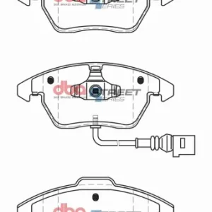 DB1849SS DBA Street Performance Klocki hamulcowe samochodowe (kpl.) Popularny