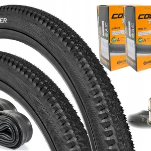 Oryginalny 2× Opona rowerowa Continental Double Fighter III 29" x 2,0" + 2× Dętka rowerowa Continental 28", 29 x 1,75-2,5 "