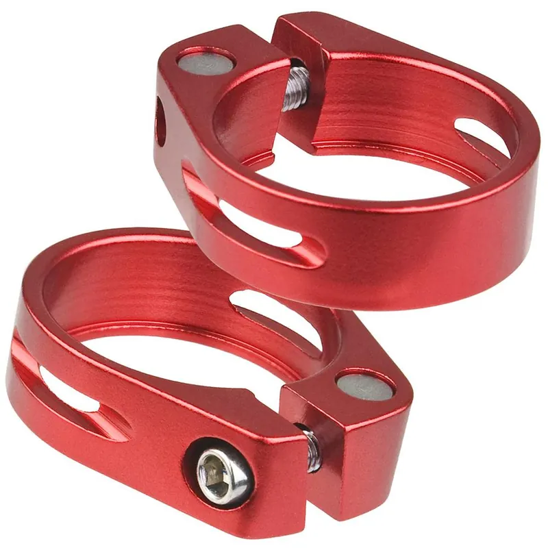 Obejma podsiodłowa 31,8 mm, aluminium, imbus, czerwona Premium