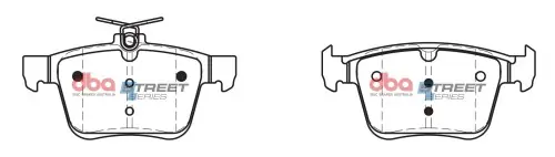 DB2384SS DBA Street Performance Klocki hamulcowe samochodowe (kpl.) Autentyczny