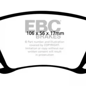 Autentyczny DP41518R - Zestaw klocków hamulcowych seria YELLOWSTUFF EBC Brakes