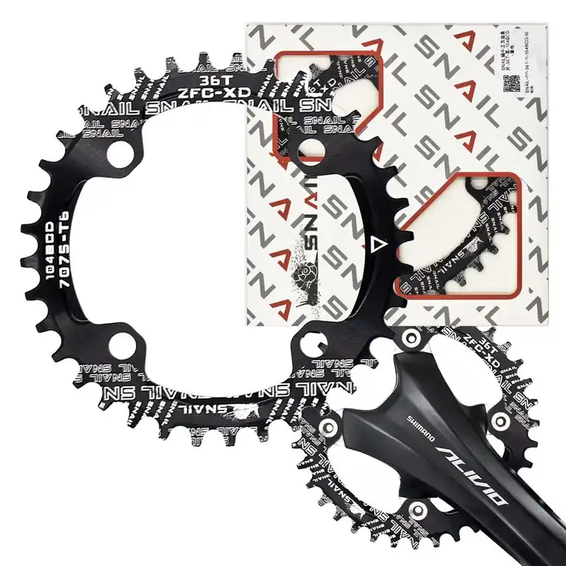 Zębatka Snail do mechanizmu korbowego 1x, 104 BCD, 36T, Narrow Wide, czarna Ostatnia szansa