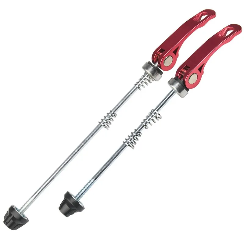 Kup teraz Szybkozamykacz, zacisk QR do piasty tył i przód, zestaw, aluminium, czerwony