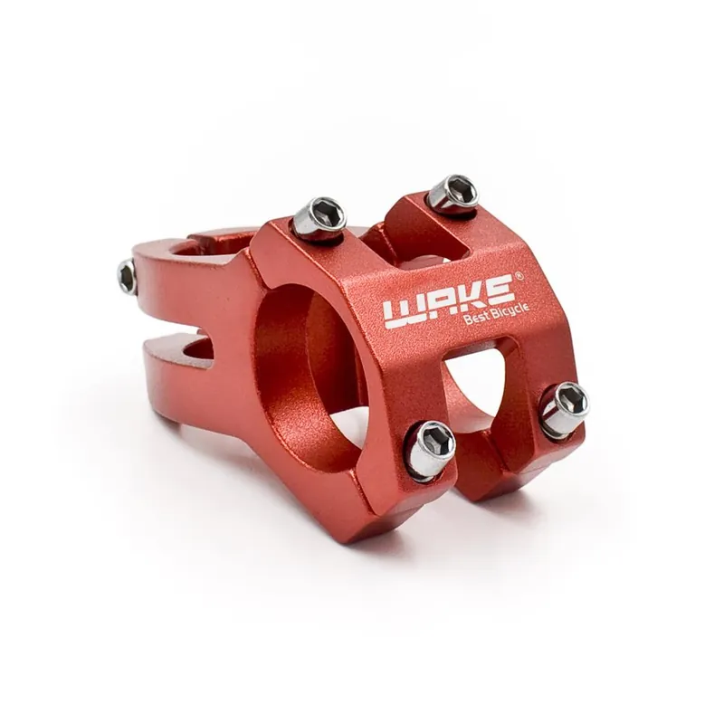 Nowość Wspornik kierownicy, mostek Wake, 1-1/8", 31,8mm, długość 45 mm, czerwony