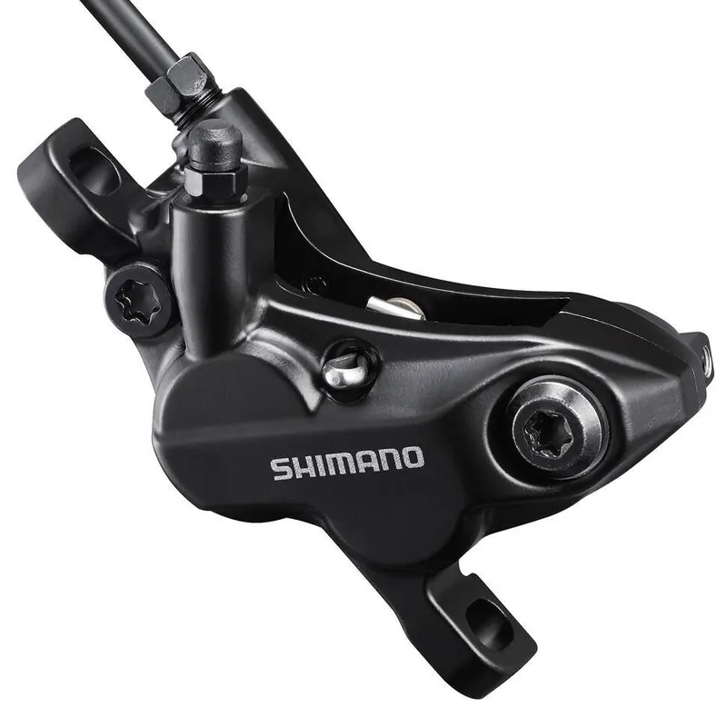 Rabat Zacisk hamulca tarczowego Shimano BR-MT520 4-tłoczkowy, okładziny żywiczne D03S, czarny