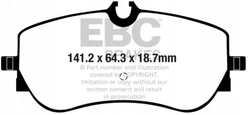 EBC DP42364R YELLOWSTUFF - klocki hamulcowe samochodowe (kpl.) Wysoka jakość