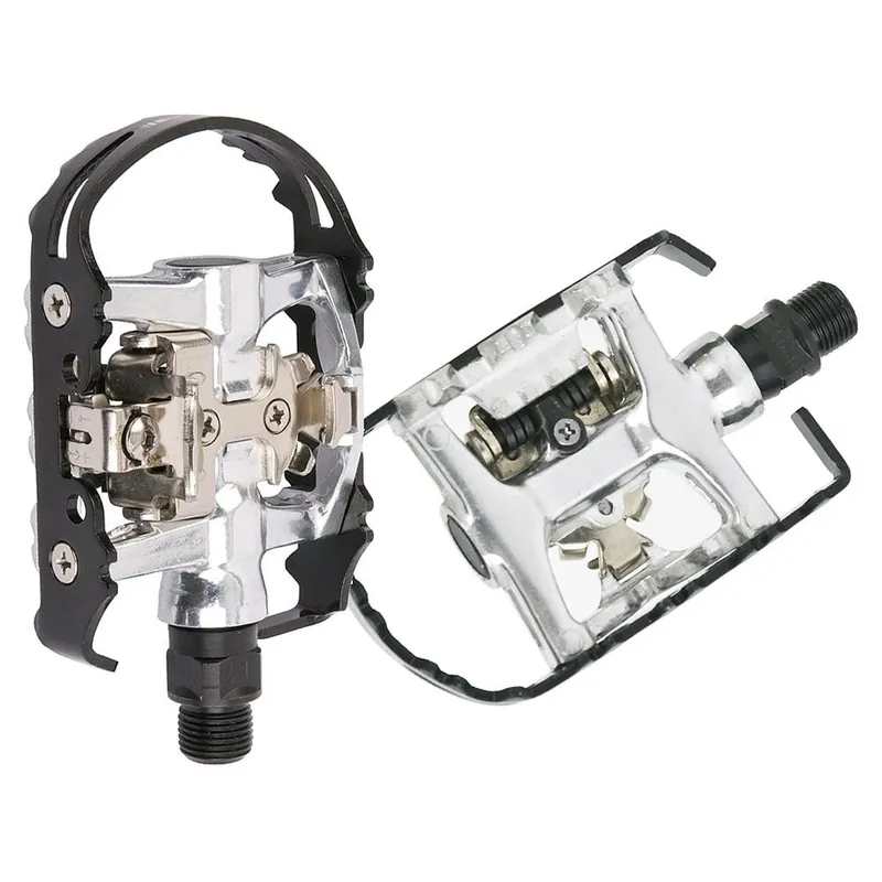 Darmowa dostawa Pedały platformowe Accent Sector, łożyska kulkowe,kompatybilne zSPD, aluminium, srebrno-czarne