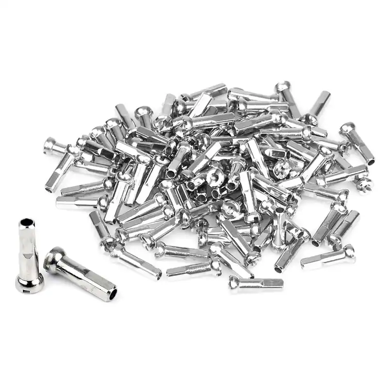 Zwrot pieniędzy Nyple Sapim Polyax 16 mm, mosiężne, srebrne - opakowanie 100 szt.