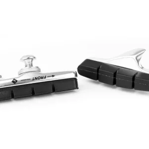 Oferta limitowana Klocki szosowe Accent AC-300 obudowa srebrny połysk, czarne okładziny