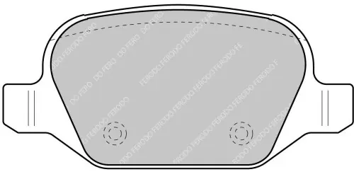 FCP1349H FERODO KLOCKI HAMULCOWE (kpl.) Wyprzedaż