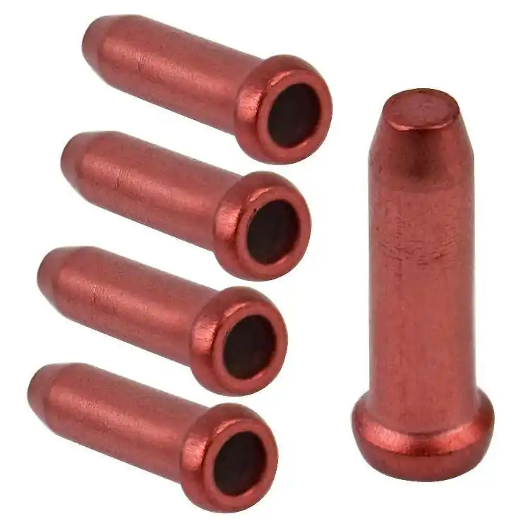 Końcówki linki Accent 2,3 mm aluminiowe 5 sztuk czerwone Najlepsza cena