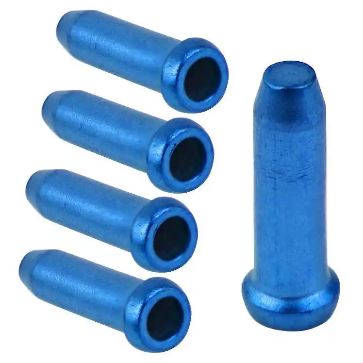 Oryginalny Końcówki linki Accent 2,3 mm aluminiowe 5 sztuk niebieskie