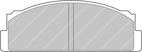 Autentyczny FCP29H DS2500 FERODO KLOCKI HAMULCOWE
