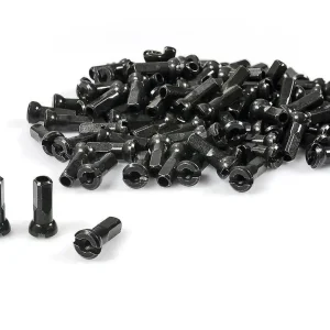 Nyple Sapim Polyax, 12 mm, mosiężne, czarne, 100 szt. Nowość