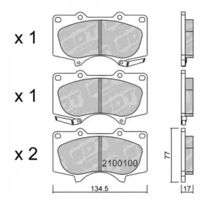 Tylko dziś GALFER/SDT 2100100 klocki hamulcowe