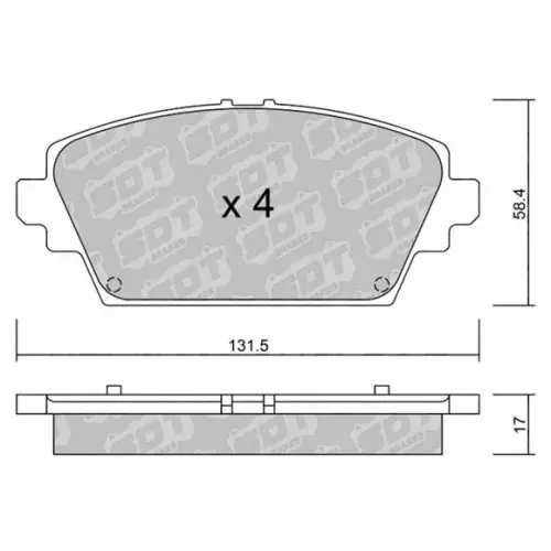 Szybka dostawa GALFER/SDT 2100700 klocki hamulcowe
