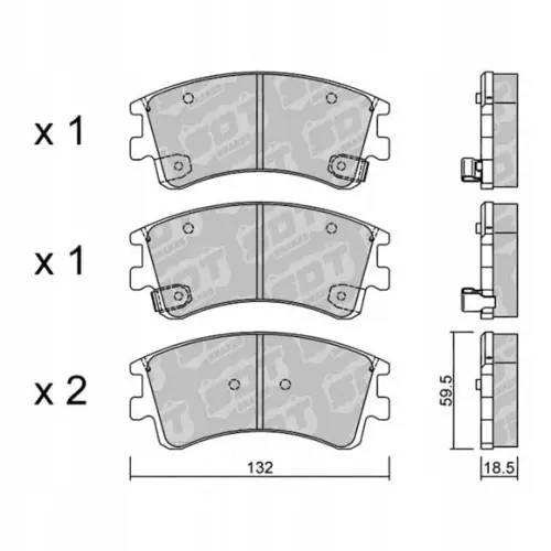 GALFER/SDT 2101200klocki hamulcowe Wysoka jakość