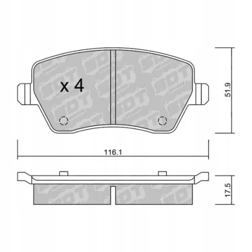 GALFER/SDT 2102000 klocki hamulcowe Niska cena