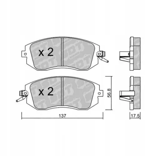 Ostatnia szansa GALFER/SDT 2102601 klocki hamulcowe