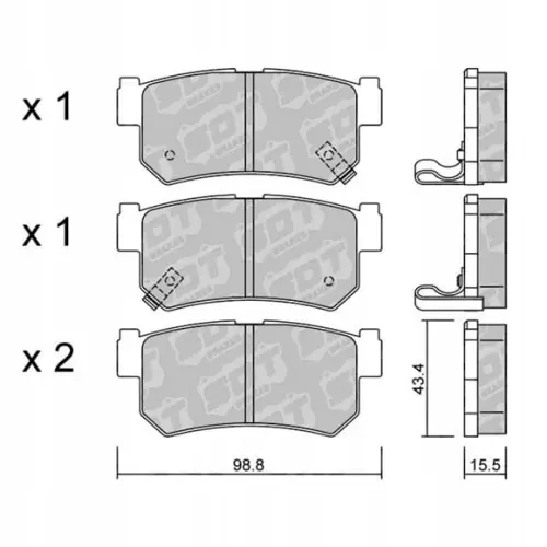 GALFER/SDT 2104400 klocki hamulcowe Tylko dziś