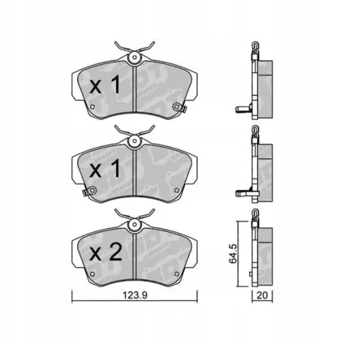 Wyprzedaż GALFER/SDT 2104600 klocki hamulcowe