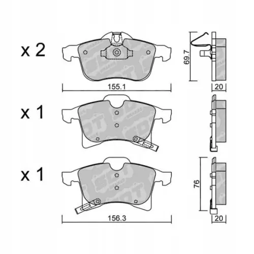 GALFER/SDT 2106400 klocki hamulcowe Tylko dziś