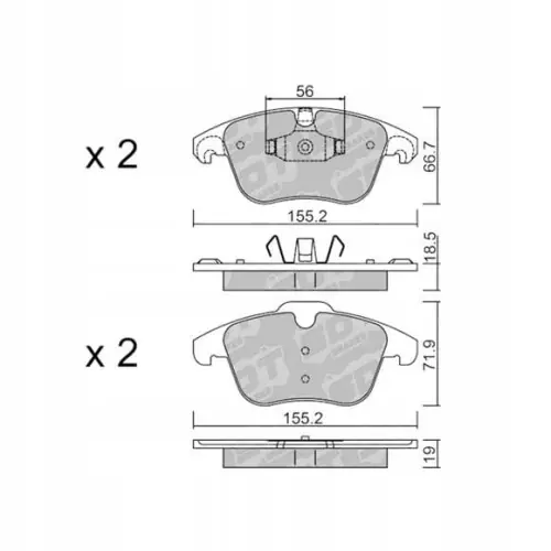 Niska cena GALFER/SDT 2107202 klocki hamulcowe