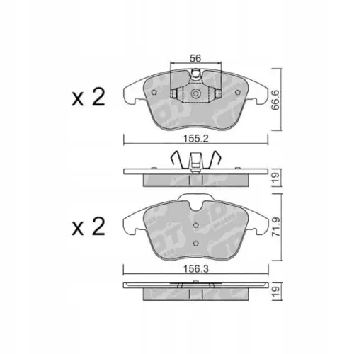 GALFER/SDT 2107206 klocki hamulcowe Darmowa dostawa