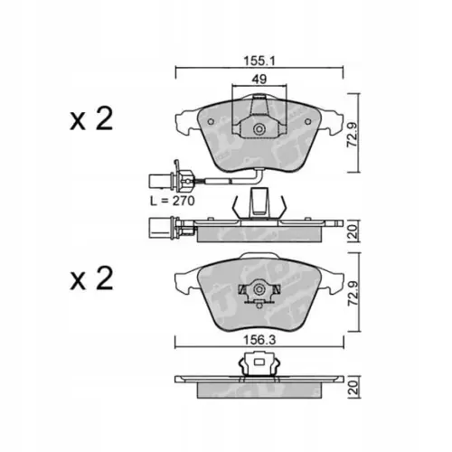 GALFER/SDT 2107301 klocki hamulcowe Darmowa dostawa
