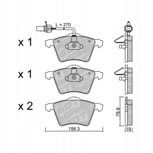 Niska cena GALFER/SDT 2107400 klocki hamulcowe
