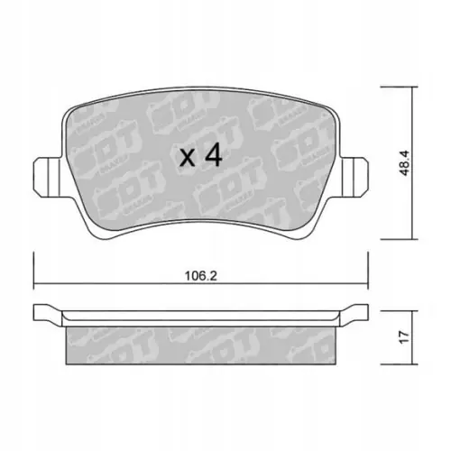 Premium GALFER/SDT 2107701 klocki hamulcowe
