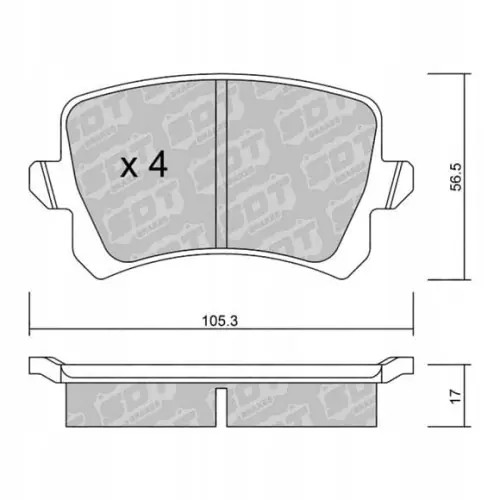 Premium GALFER/SDT 2107702 klocki hamulcowe